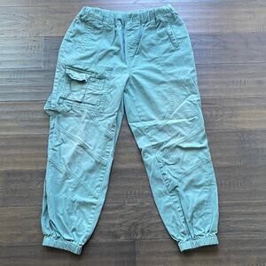 Forever 21 Cargo Pants Womens Sz Medium Seafoam Sage Green Pull on Jogger